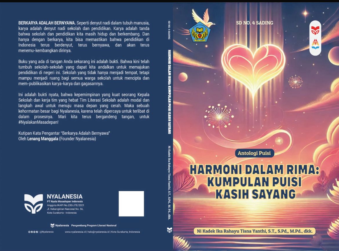 Cover Buku Puisi SD No. 4 Sading (dok SD No. 4 Sading)